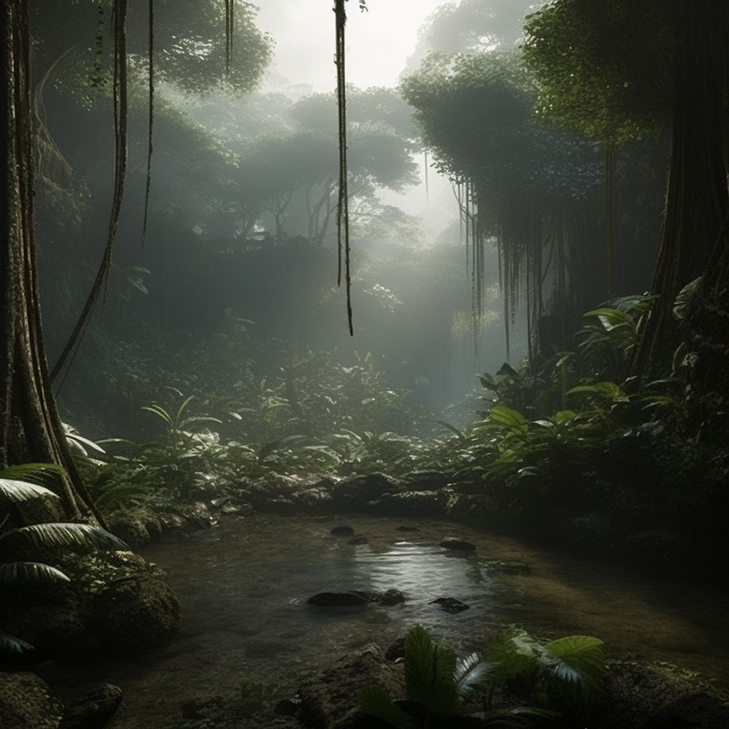 image of deep forest